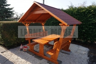 fedett pad asztal